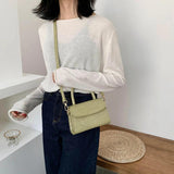 Crocodile Pattern Crossbody Bags For Women Small Chain Handbag