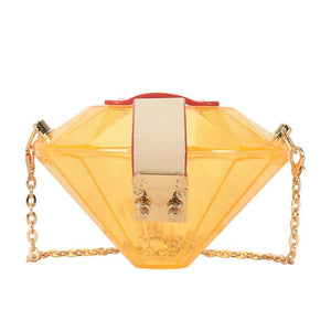 Acrylic Diamond Women's Clutch Bag Chain Shoulder Evening Bag