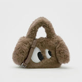Big Eyes Puppy Plush Crossbody Bag for Women