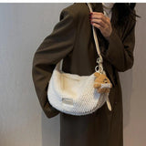 Fluffy Fur Messenger Bag Small Female Handbag