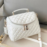Soft PU Leather Crossbody Bag for Women Casual Bucket Handbag