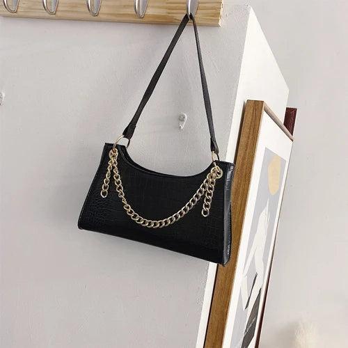 Vintage Chain Tote Shoulder Bag Women's Handbag