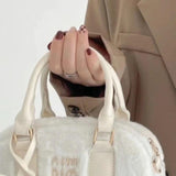 MBTI Plush Shoulder Bag Soft Fluffy Autumn Purses Handbags Casual Crossbody Bags