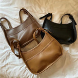 Retro Handbags For Women High Solid Shoulder Crossbody Bags