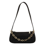 Solid Small PU Leather Shoulder Bags for Women