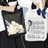 Clear Ita Bag Large Capacity Japanese Transparent Handbag for Women