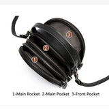 Women's Leather Crossbody Bag Casual Shoulder Messenger Bag