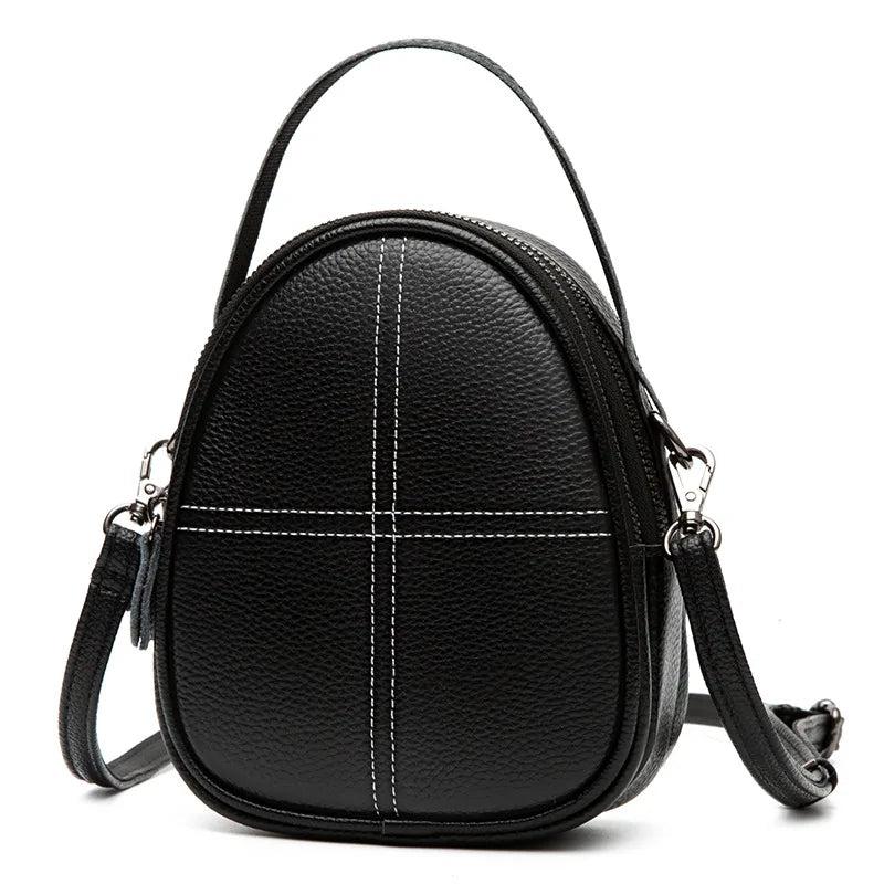 Women's Leather Crossbody Bag Casual Shoulder Messenger Bag
