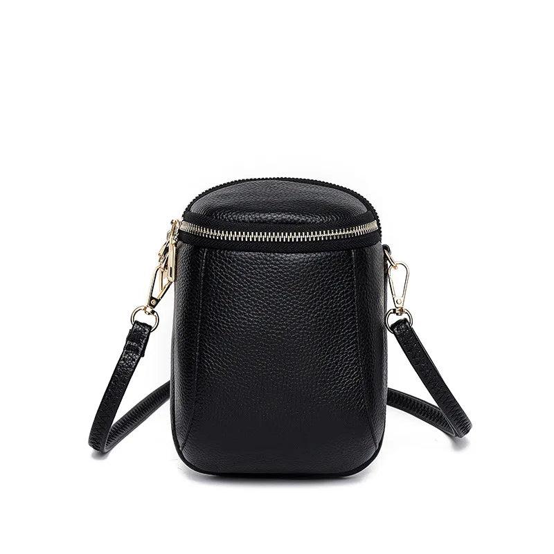 Mini Bucket Purses And Handbags Women'S Leather Casual Lady Shoulder Messenger B