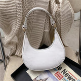 Snake Print Underarm Bag PU Leather Shoulder Clutch Purse Tote