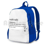 Wabi-Sabi Statement Tees & Accessories - Outdoor Hiking Backpack