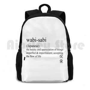 Wabi-Sabi Statement Tees & Accessories - Outdoor Hiking Backpack