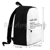 Wabi-Sabi Statement Tees & Accessories - Outdoor Hiking Backpack
