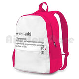 Wabi-Sabi Statement Tees & Accessories - Outdoor Hiking Backpack