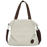 Corduroy Tote Bag Zipper Shopper Large Winter Handbag