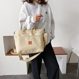 Casual Canvas Tote Bag for Women Shoulder Handbag