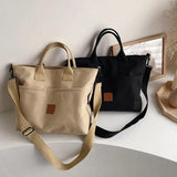Casual Canvas Tote Bag for Women Shoulder Handbag