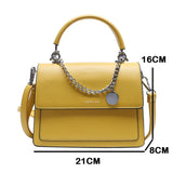 Square Tote Bags Handbags and Purses High PU Leather Shoulder Messenger Bag