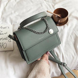 Square Tote Bags Handbags and Purses High PU Leather Shoulder Messenger Bag