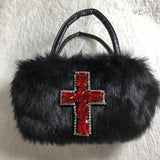 Y2k Plush Crossbody Bag for Women Punk Style