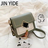 Women's Crossbody Bag Chain Strap Handbag PU Leather Messenger Bag