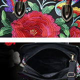 Women Retro Handbag Ethnic Style Messenger Bag High Capacity Tote