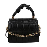 Plaid Square Shoulder Chain Crossbody Bag