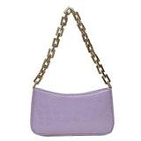 Stone Pattern PU Leather Armpit Bag Chain Shoulder Handbags