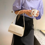 Women High PU Leather Underarm Handbags Portable Ladies