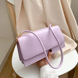 Women High PU Leather Underarm Handbags Portable Ladies