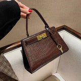 Women's Crocodile Shoulder Bag