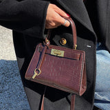 Women's Crocodile Shoulder Bag