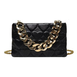 Small Chain PU Leather Underarm Bag for Women Totes Shoulder Bag