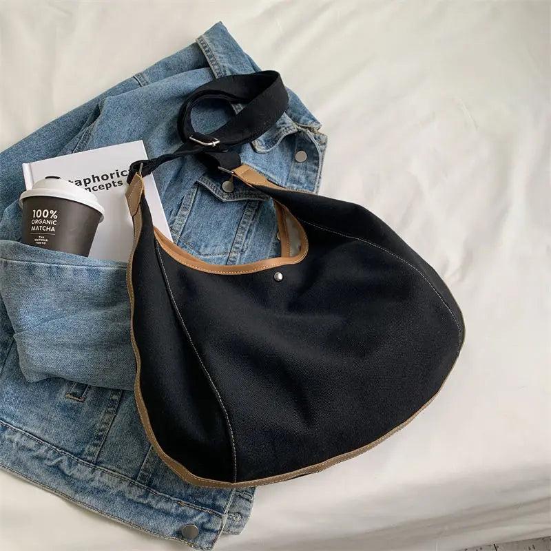 Women Shoulder Bags Vintage Canvas Cross-body Totes Handbags Large Capacity