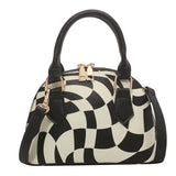Checkered Sweet Preppy Style Novelty Handbag Casual Purse for Girls