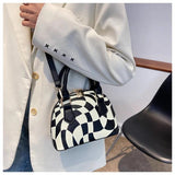 Checkered Sweet Preppy Style Novelty Handbag Casual Purse for Girls