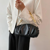 Thick Chain Small PU Leather Crossbody Shoulder Bags For Women