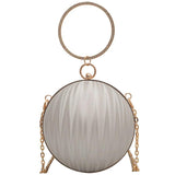 Women Spherical Handbag Mini Purse Chain Shoulder Bag