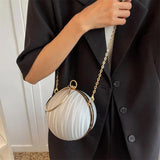 Women Spherical Handbag Mini Purse Chain Shoulder Bag