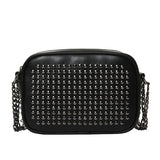Rivet Women Shoulder Bag Handbag Purse PU Leather Retro Chain Hand Bag