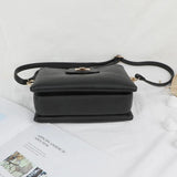 Lychee Pattern PU Leather Messenger Bag for Women with Multi Pockets