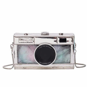 Vintage Camera Shape Clutch Shoulder Bag