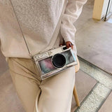 Vintage Camera Shape Clutch Shoulder Bag