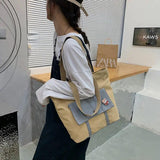 Canvas Shoulder Bag for Women