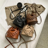 Net Red Shoulder Cross Body Bucket Bag for Fall/Winter