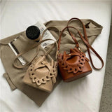 Net Red Shoulder Cross Body Bucket Bag for Fall/Winter