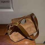 Shoulder Bags Women Large Capacity Wide Strap Autumn All-match Casual Totes