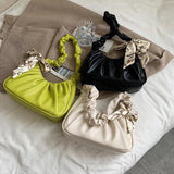 Women's Small PU Leather Underarm Tote Bag