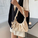 Women's Small PU Leather Underarm Tote Bag