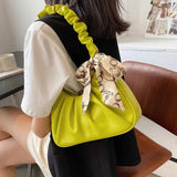 Women's Small PU Leather Underarm Tote Bag
